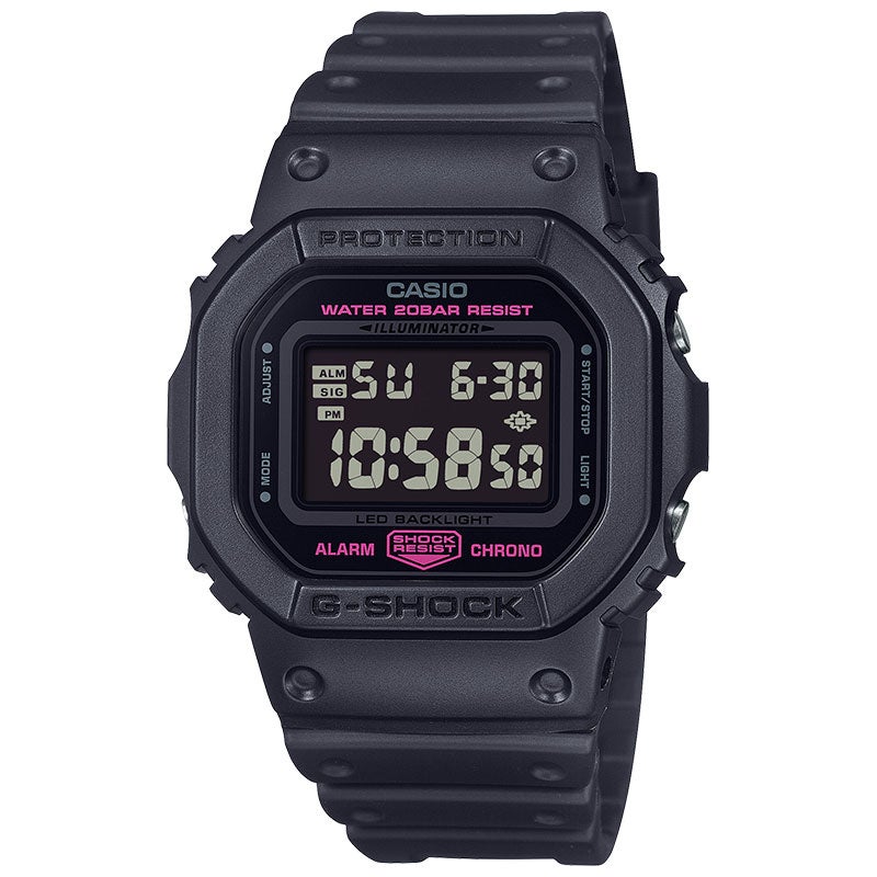 G-SHOCK DW-5600PK-1JR カシオ カシオウオッチ 5600 SERIES 20気圧防水 耐衝撃構造 高輝度LED ピンクリボン活動 腕時計 正規品 メーカー保証 デジタル