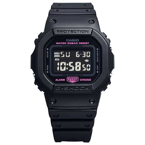 G-SHOCK DW-5600PK-1JR カシオ カシオウオッチ 5600 SERIES 20気圧防水 耐衝撃構造 高輝度LED ピンクリボン活動 腕時計 正規品 メーカー保証 デジタル