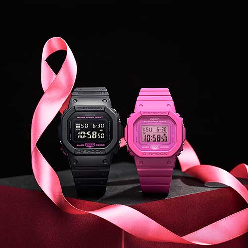 G-SHOCK GMD-S5610PK-4JR カシオ カシオウオッチ 5600 SERIES 20気圧防水 耐衝撃構造 高輝度LED ピンクリボン活動 腕時計 WOMEN 正規品 メーカー保証