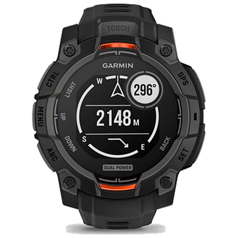ガーミン GARMIN Instinct 3 Dual Power (45ｍｍ) Black 010-02934-30 / 010-02934-31 インスティンクト3 デュアルパワー GPS スマートウォッチ アウトドア ソーラー【正規販売店】m_25_01 Suica