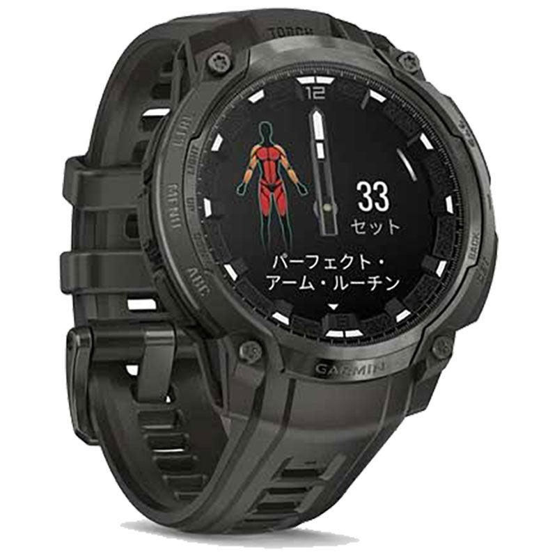 ガーミン GARMIN Instinct Crossover AMOLED Charcoal Grey 010-03398-30 スマートウォッチ メンズ レディース アウトドア 腕時計 GPS【正規販売店】母の日 Suica