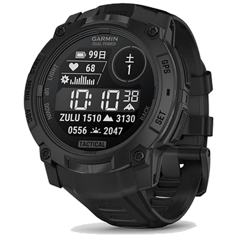 GARMIN ガーミン Instinct 3 Dual Power Tactical 50mm 010-02935-80 garmin ガーミン インスティンクト3 タクティカル 自衛隊 アウトドア トレーニング ソーラー 防水 父の日 母の日 Suica