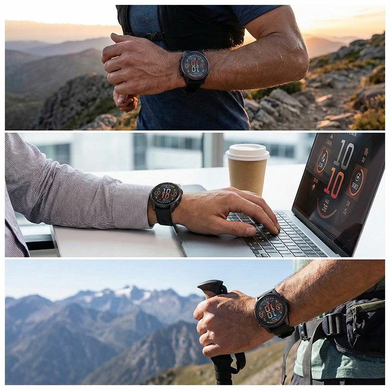 ガーミン fenix 8 Sapphire AMOLED 43mm Ti Carbon Gray DLC / Black
