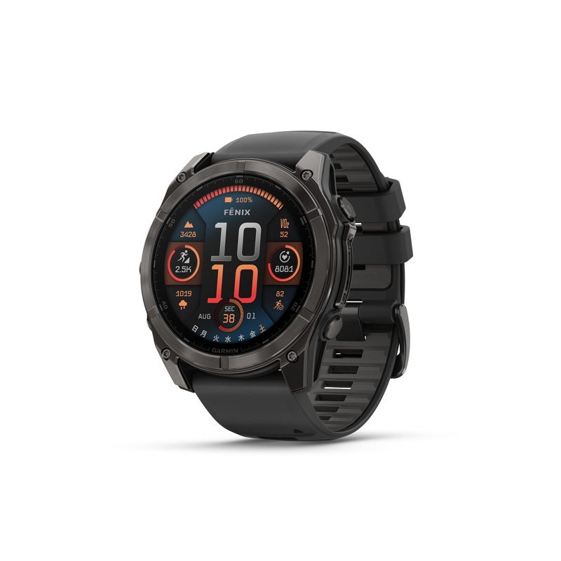 ガーミン fenix 8 Sapphire AMOLED 51mm Carbon Gray Black 010-02905-62 フェニックス8 サファイア スマートウォッチ GPS ライフログ ダイビング スピーカー マイク 筋トレ 登山 ゴルフ 正規品 Garmin バレンタイン Suica