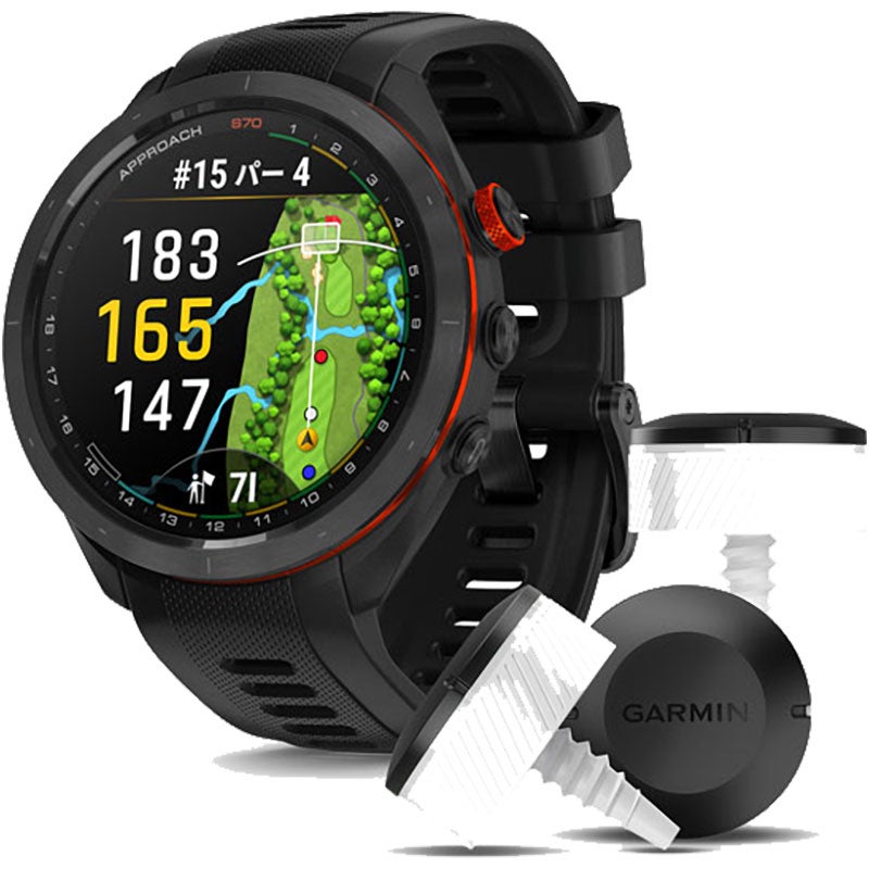 ガーミン GARMIN Approach S70 47mm Black CT10バンドル 010-02746-23 ゴルフ ゴルフウォッチ GPS 距離計 腕時計 スマートウォッチ スコア フルカラー Suica対応 正規品