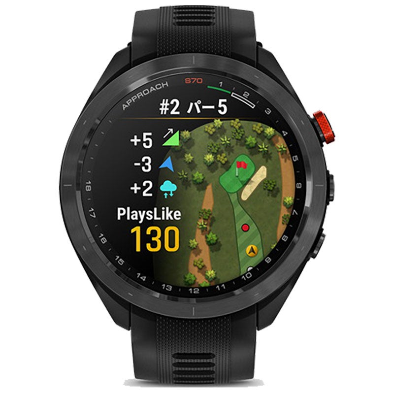 ガーミン GARMIN Approach S70 47mm Black CT10バンドル 010-02746-23 ゴルフ ゴルフウォッチ GPS 距離計 腕時計 スマートウォッチ スコア フルカラー Suica対応 正規品