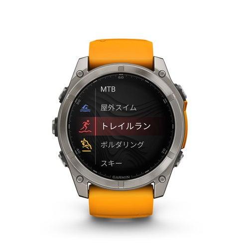 ガーミン fenix 8 Sapphire AMOLED 51mm Orange 010-02905-50 フェニックス8 サファイア スマートウォッチ GPS ライフログ ダイビング スピーカー マイク 筋トレ 登山 ゴルフ 正規品 Garmin バレンタイン Suica