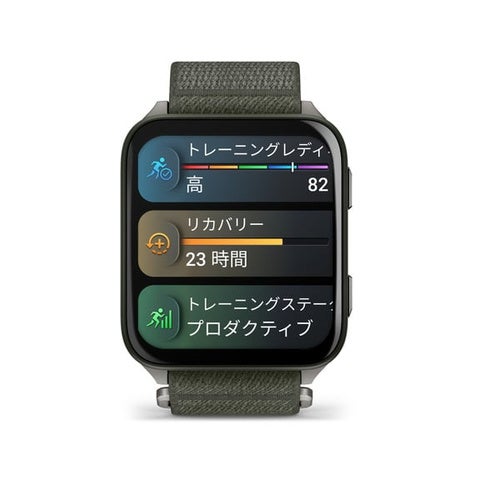 010-02980-22ガーミンGARMINVenuX1Mossヴェニューエックスワンモススマートウォッチ大画面極薄設計チタンサファイア正規品正規販売店ゴルフSuica地図内蔵GPS健康管理ギフト