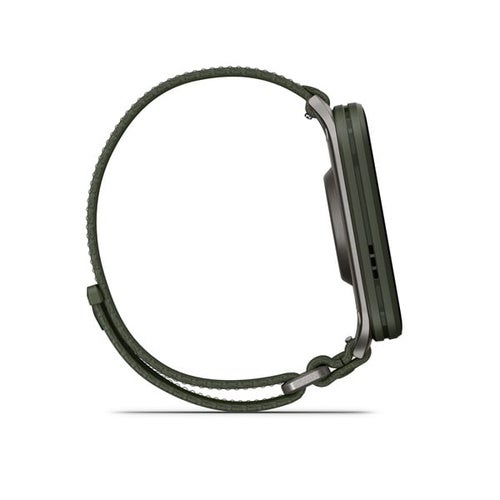 010-02980-22ガーミンGARMINVenuX1Mossヴェニューエックスワンモススマートウォッチ大画面極薄設計チタンサファイア正規品正規販売店ゴルフSuica地図内蔵GPS健康管理ギフト