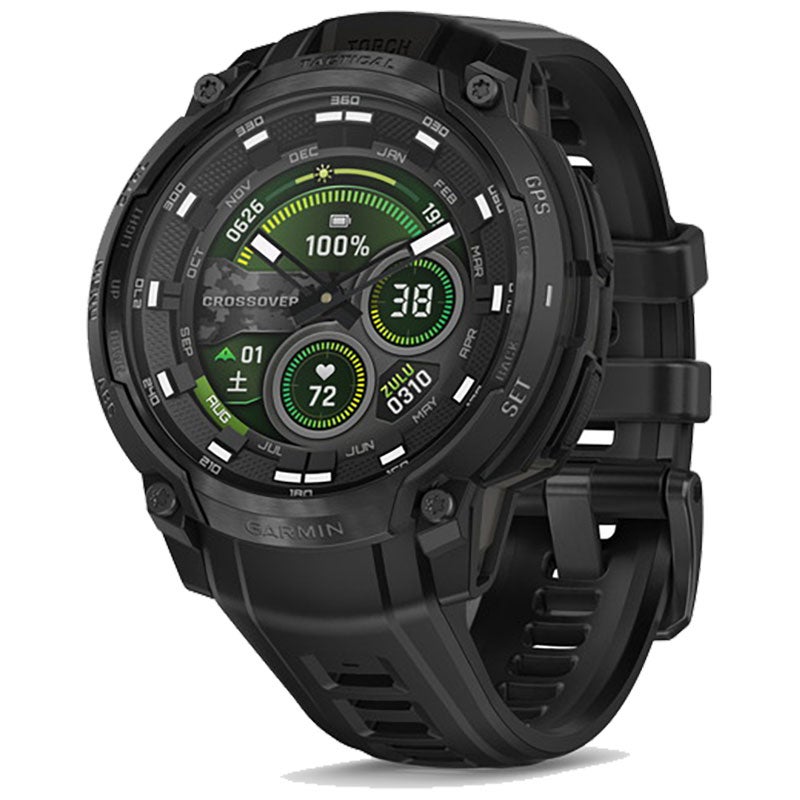 ガーミン GARMIN Instinct Crossover AMOLED Tactical Black 010-03398-32 スマートウォッチ メンズ レディース アウトドア 腕時計 GPS【正規販売店】母の日 Suica