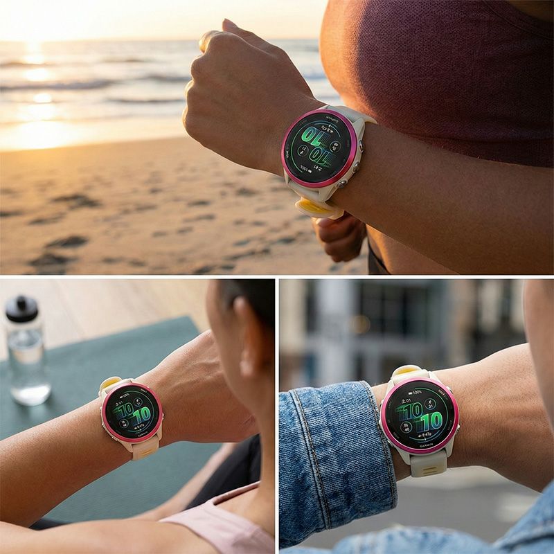 GARMIN ガーミン Forerunner570 42mm 010-02970-30 010-02970-31 010-02970-32 スマートウォッチ Suica対応 フォアランナー570 ランニング フィットネス GPS メンズ レディース Black White Raspberry