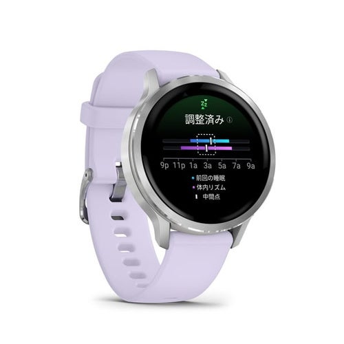 ガーミン GARMIN Venu 4 41mm Silver / Periwinkle 010-03013-31 ヴェニュー4 スマートウォッチ GPS 健康管理 睡眠 Suica 通話 音楽 LED ライフログ レディース メンズ プレゼント 腕時計 日本正規品