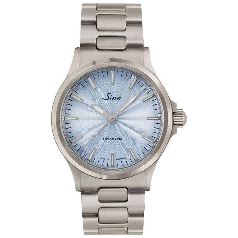 556 Ice Blue ジン SINN 腕時計 メンズ腕時計自動巻き シルバー ブルー アナログ 機械式 青文字盤 かっこいい 数量限定