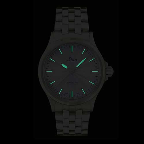 556 Ice Blue ジン SINN 腕時計 メンズ腕時計自動巻き シルバー ブルー アナログ 機械式 青文字盤 かっこいい 数量限定