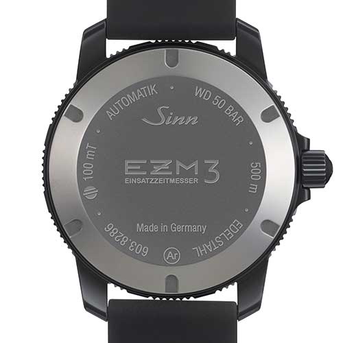 ジン SINN EZM 3 S ミッションタイマー EZM メンズ 腕時計自動巻き ブラック アナログ 黒文字盤 Mission Timers EZM かっこいい