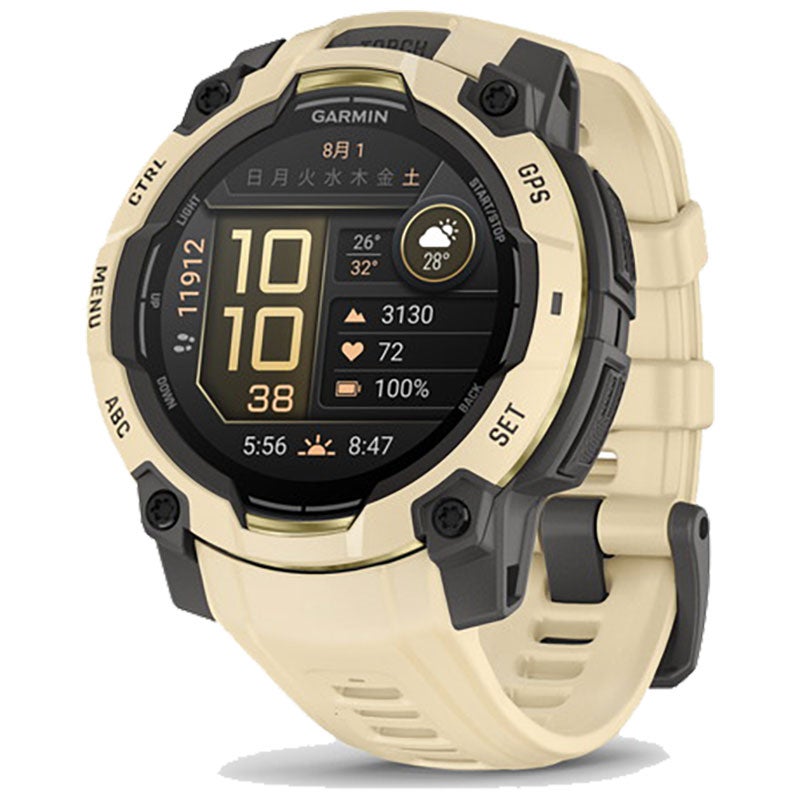 ガーミン GARMIN Instinct 3 AMOLED 45mm インスティンクト3 アモレッド 010-02936-32 Citrine スマートウォッチ アウトドア GPS Suica