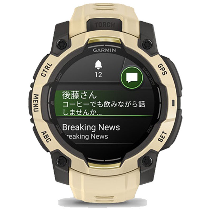 ガーミン GARMIN Instinct 3 AMOLED 45mm インスティンクト3 アモレッド 010-02936-32 Citrine スマートウォッチ アウトドア GPS Suica