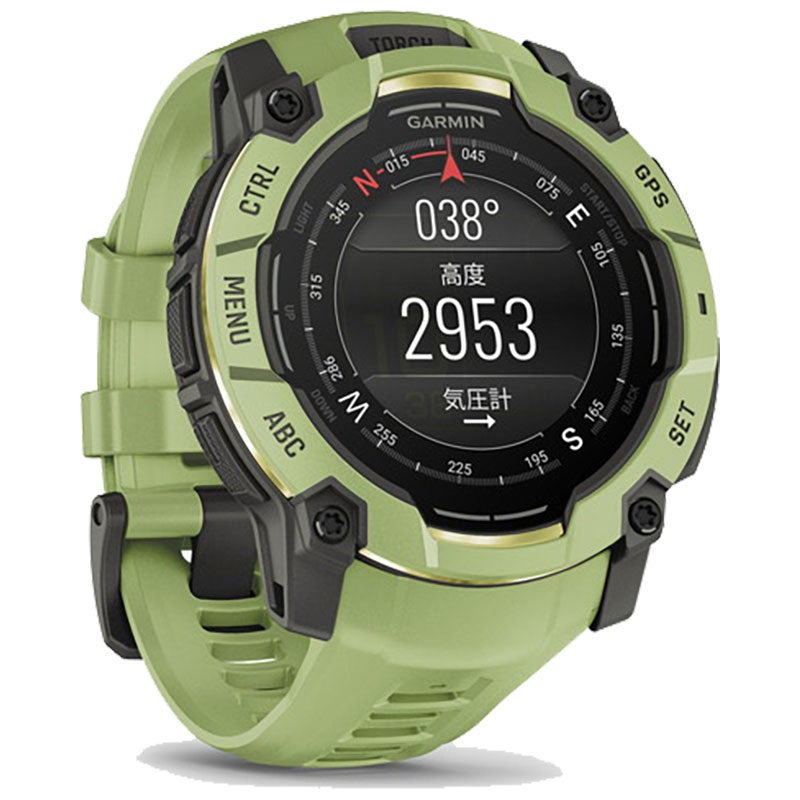 ガーミン GARMIN Instinct 3 AMOLED 50mm インスティンクト3 Fern Green 010-03020-32 スマートウォッチ アウトドア GPS 腕時計 Suica 睡眠 ミリタリー 耐衝撃 防水 LEDフラッシュライト 正規品
