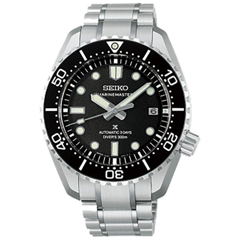 セイコー プロスペックス HBF001J SEIKO PROSPEX マリンマスター ダイバーズ 1968 ヘリテージ サロン専用モデル シルバー 黒文字盤 自動巻き コアショップ専用 ステンレス 300m空気潜水用防水