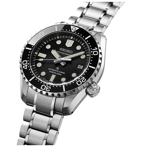 セイコー プロスペックス HBF001J SEIKO PROSPEX マリンマスター ダイバーズ 1968 ヘリテージ サロン専用モデル シルバー 黒文字盤 自動巻き コアショップ専用 ステンレス 300m空気潜水用防水