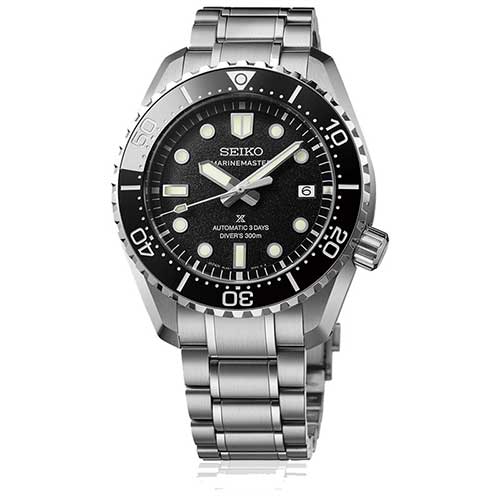 セイコー プロスペックス HBF001J SEIKO PROSPEX マリンマスター ダイバーズ 1968 ヘリテージ サロン専用モデル シルバー 黒文字盤 自動巻き コアショップ専用 ステンレス 300m空気潜水用防水