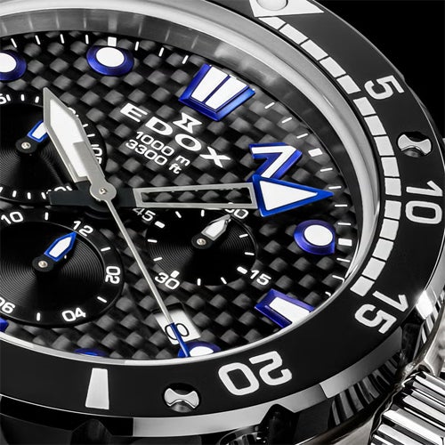 エドックス EDOX 腕時計 メンズ 正規メーカー2年保証 10242-TIN-NIBUGM CHRONOFFSHORE-1 クロノオフショア1 黒文字盤 ブラック ラバーベルト クオーツ 防水 父の日