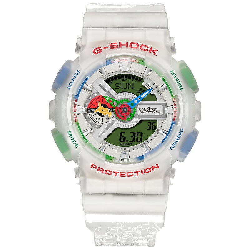 GA-110PKM-7AJR CASIO カシオ G-SHOCK Gショック 腕時計 樹脂バンド ホワイト 白文字盤 20気圧防水 耐衝撃構造 ショックレジスト LEDライト アナデジ 2026新作
