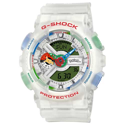 GA-110PKM-7AJR CASIO カシオ G-SHOCK Gショック 腕時計 樹脂バンド ホワイト 白文字盤 20気圧防水 耐衝撃構造 ショックレジスト LEDライト アナデジ 2026新作