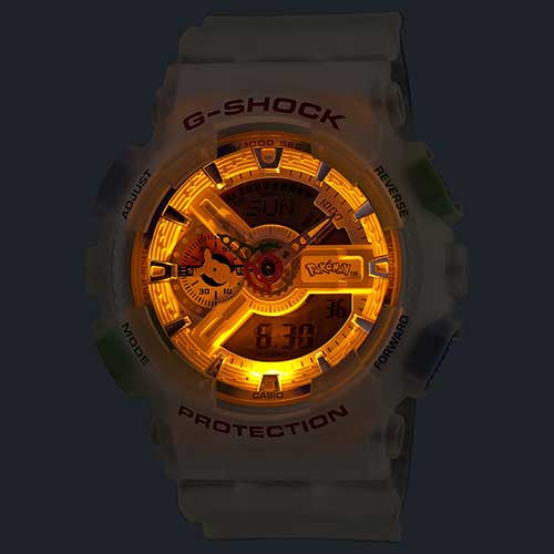GA-110PKM-7AJR CASIO カシオ G-SHOCK Gショック 腕時計 樹脂バンド ホワイト 白文字盤 20気圧防水 耐衝撃構造 ショックレジスト LEDライト アナデジ 2026新作