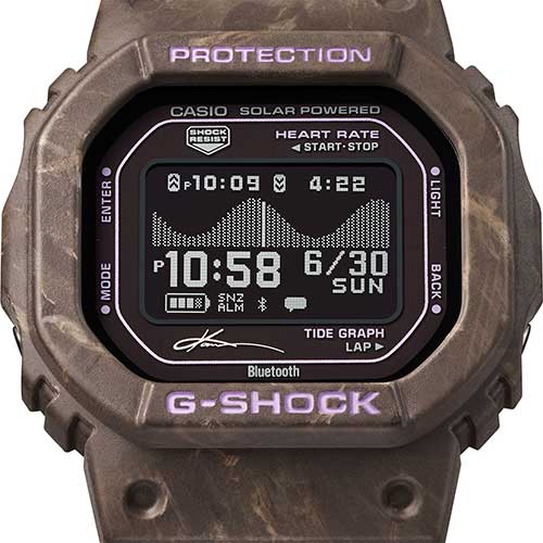 GBX-H5600KI-5JR CASIO カシオ G-SHOCK Gショック 腕時計 樹脂バンド ブラウン 黒文字盤 20気圧防水 BluetoothSMARTによるモバイルリンク機能 歩数計測 アナデジ 2026新作