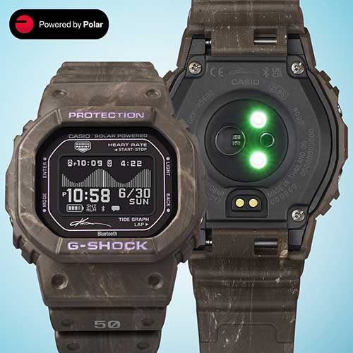 GBX-H5600KI-5JR CASIO カシオ G-SHOCK Gショック 腕時計 樹脂バンド ブラウン 黒文字盤 20気圧防水 BluetoothSMARTによるモバイルリンク機能 歩数計測 アナデジ 2026新作