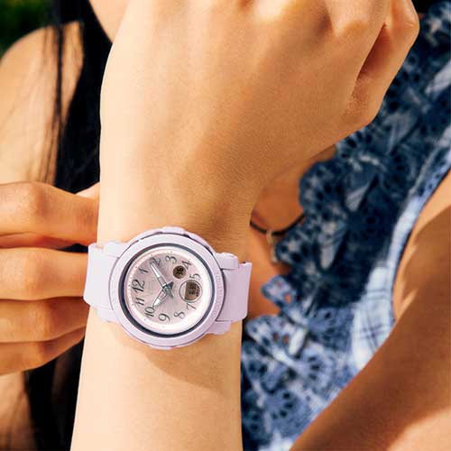 カシオ ベビーG BGA-290SA-6AJF パープル CASIO BABY-G デジタル＆アナログ コンビネーション ラウンド 紫 レディース 腕時計