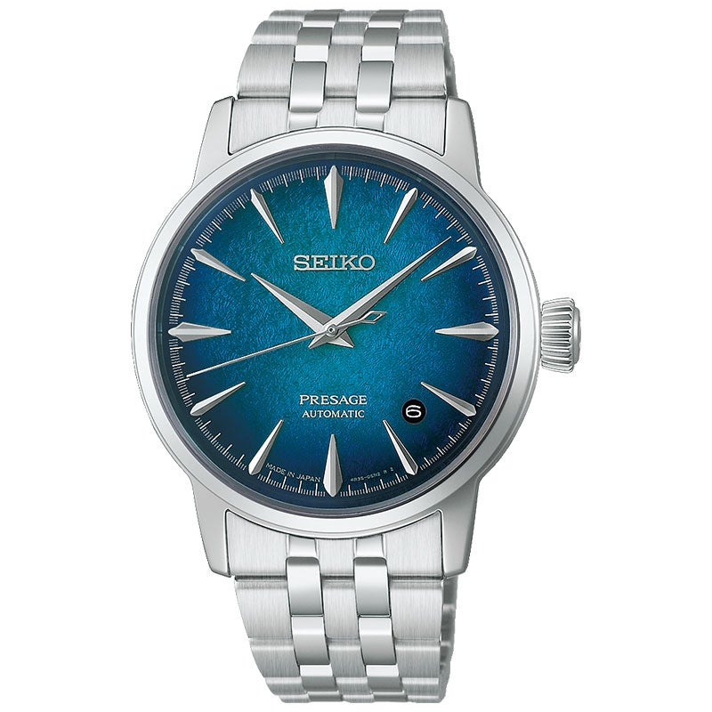 HCB001J セイコー プレザージュ カクテルタイム SEIKO PRESAGE Cocktail Time メンズ 男性用 青文字盤 ステンレス 防水 自動巻き メカニカル