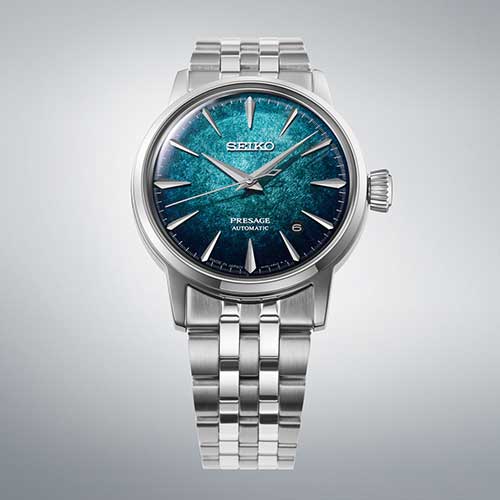 HCB001J セイコー プレザージュ カクテルタイム SEIKO PRESAGE Cocktail Time メンズ 男性用 青文字盤 ステンレス 防水 自動巻き メカニカル
