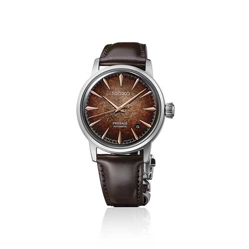 HCB003J セイコー プレザージュ カクテルタイム SEIKO PRESAGE Cocktail Time メンズ 男性用 茶文字盤 牛皮革 防水 自動巻き メカニカル