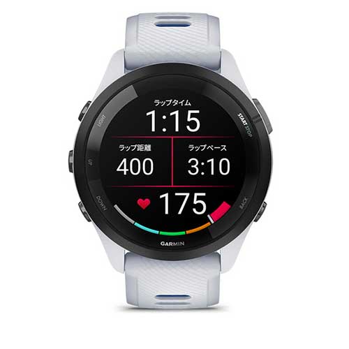 ガーミン GARMIN Forerunner 265 White 010-02810-41 Suica フォアランナー 265 スマートウォッチ メンズ レディース ゴルフ ランニング サイクリング マラソン