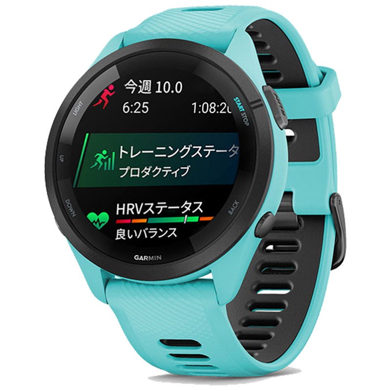 ガーミン GARMIN Forerunner 265 Aqua 010-02810-42 フォアランナー Suica スマートウォッチ メンズ レディース ゴルフ ランニング サイクリング ウォーキング