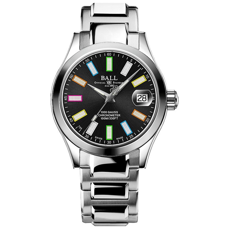 NL9616C-S3CJ-BKR ボールウォッチ BALL WATCH Engineer MARVELIGHT CHRONOMETER 36 マーベライト クロノメーター 36 黒文字盤 ブランド腕時計 メンズ 腕時計 自動巻き 高級腕時計 夏ギフト