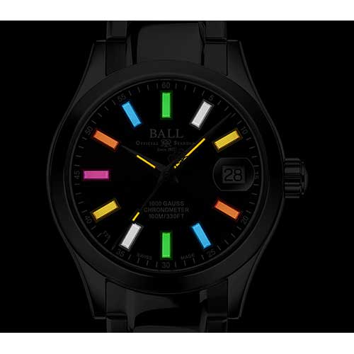 NL9616C-S3CJ-BKR ボールウォッチ BALL WATCH Engineer MARVELIGHT CHRONOMETER 36 マーベライト クロノメーター 36 黒文字盤 ブランド腕時計 メンズ 腕時計 自動巻き 高級腕時計 夏ギフト