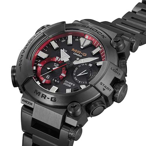 カシオ CASIO MR-G フロッグマン メンズ 腕時計 ソーラー電波 チタン G-SHOCK Gショック Bluetooth ブラック MRG-BF1000B-1AJR