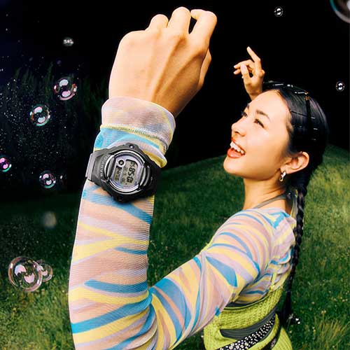 BABY-G グランジ グラジエントダイヤル ブラック BG-169GD-1JF レディース 腕時計 電池式 デジタル 樹脂バンド フロントプロテクター 国内正規品 カシオ