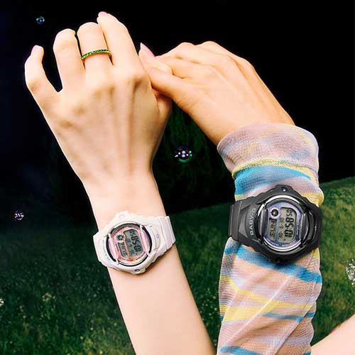BABY-G グランジ グラジエントダイヤル ブラック BG-169GD-1JF レディース 腕時計 電池式 デジタル 樹脂バンド フロントプロテクター 国内正規品 カシオ