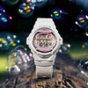BABY-G グランジ グラジエントダイヤル ホワイト BG-169GD-7JF レディース 腕時計 電池式 デジタル 樹脂バンド フロントプロテクター 国内正規品 カシオ