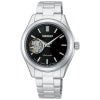セイコーセレクション S Series 自動巻き 腕時計 ブランド レディース オープンハート SEIKO SELECTION HFB008J アナログ ブラック 黒 日本製 おしゃれ 防水 軽い 華奢 かわいい プレゼント 女性 実用的