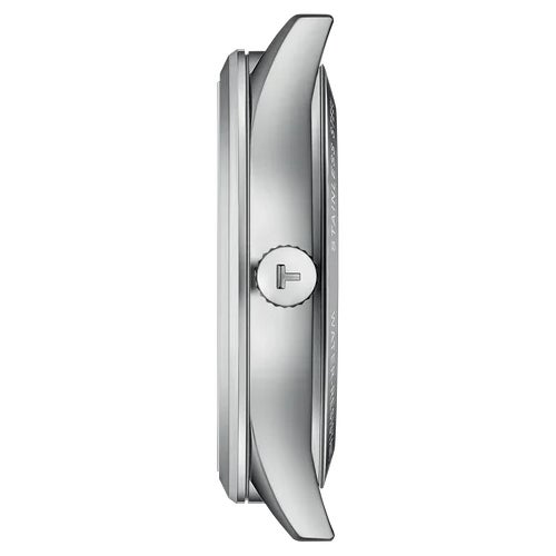 TISSOT クラシック ドリーム 40mm T158.407.11.051.00 Classic Contemporary 自動巻き メカニカル 黒文字盤 シルバー ブラック ステンレススティール 防水 おしゃれ 防水 メンズ 実用的