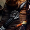 セイコー プロスペックス アルピニスト HBC009J SEIKO PROSPEX Alpinist ブラック 黒文字盤 自動巻き コアショップ専用 ステンレス 20気圧防水 24時針 秒針停止機能 牛皮革