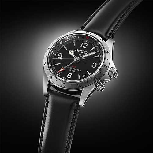 セイコー プロスペックス アルピニスト HBC009J SEIKO PROSPEX Alpinist ブラック 黒文字盤 自動巻き コアショップ専用 ステンレス 20気圧防水 24時針 秒針停止機能 牛皮革