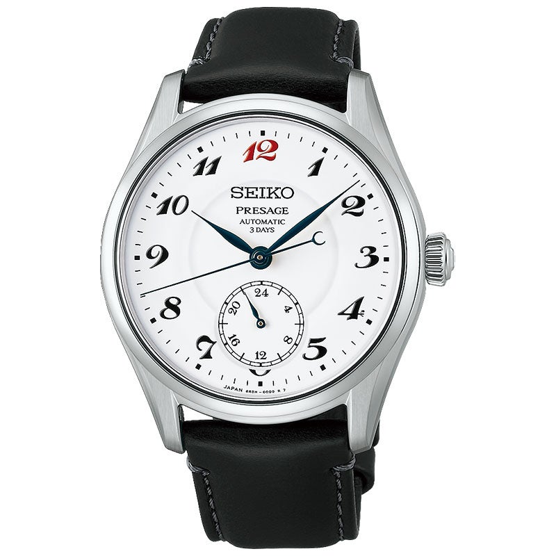 HCC005J セイコー プレザージュ クラシックシリーズ SEIKO PRESAGE Classic Series メンズ 男性用 白文字盤 牛皮革 防水 クラフツマンシップ 琺瑯ダイヤル 自動巻き メカニカル
