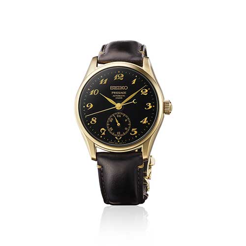 HCC006J セイコー プレザージュ クラシックシリーズ SEIKO PRESAGE Classic Series メンズ 男性用 黒文字盤 牛皮革 防水 クラフツマンシップ 漆ダイヤル 自動巻き メカニカル