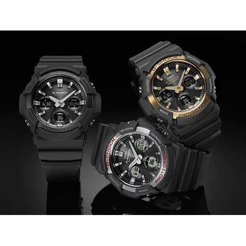 gショック ジーショック G-SHOCK 電波ソーラー 電波 GAW-100 ブラック 黒 ホワイト 白 アナデジ アナログ CASIO カシオ 腕時計 メンズ 中学生 高校生 ブランド おしゃれ 防水 軽い プレゼント 男性 実用的